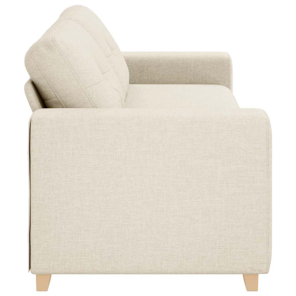 vidaXL Sofa 3-Sitzer Leinen 180 cm