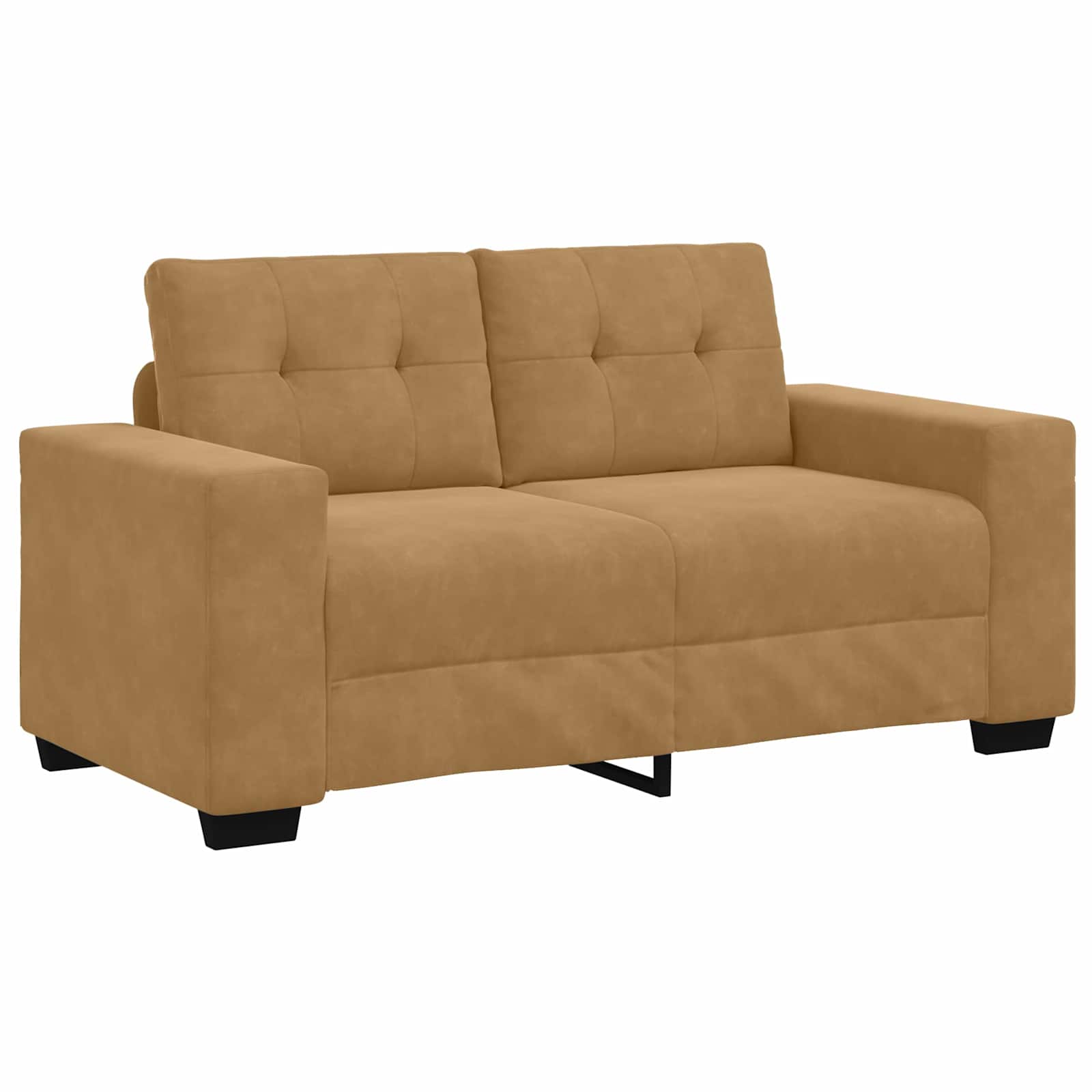vidaXL | Zweisitzer-Sofa | mit Kissen Dunkelgrün Samt