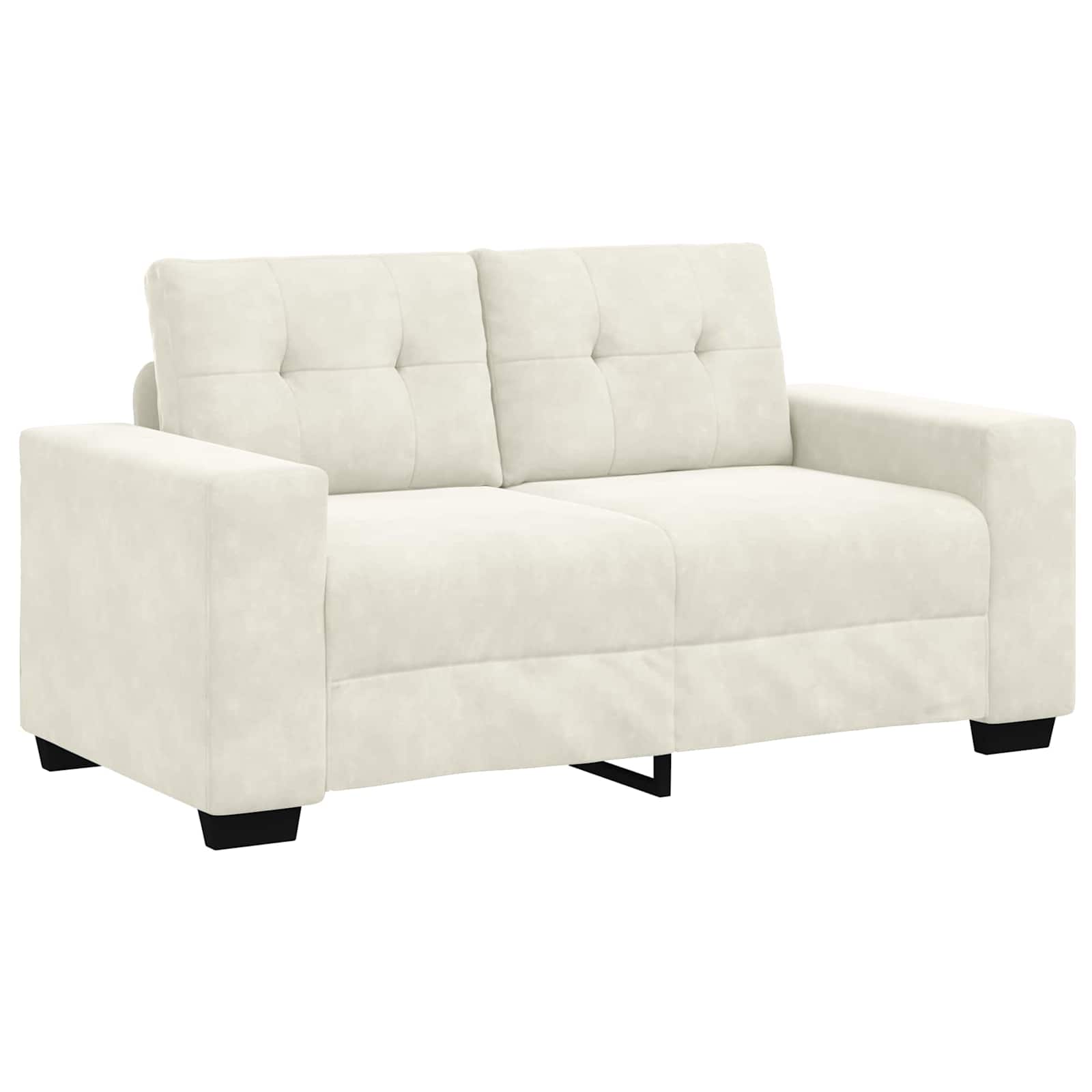 vidaXL | Zweisitzer-Sofa | mit Kissen Dunkelgrün Samt