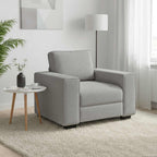 vidaXL Sessel Wolkengrau 100x77x82 cm Stoff