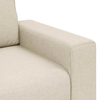 vidaXL | Sofa | mit Kissen mit Kissen Beige 160 x 77 x 82 cm Leinen