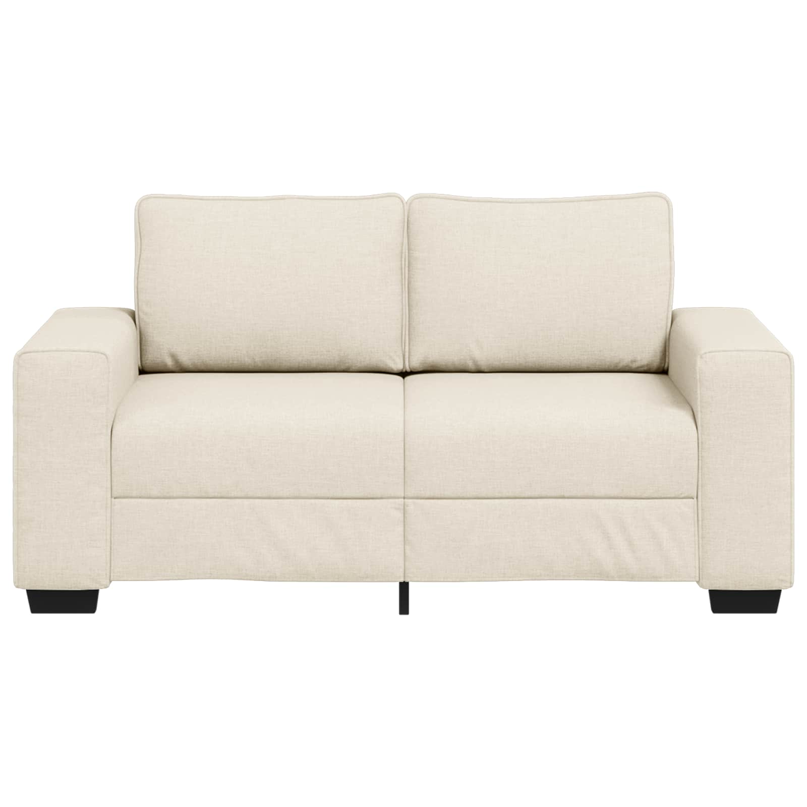 vidaXL | Sofa | mit Kissen mit Kissen Beige 160 x 77 x 82 cm Leinen