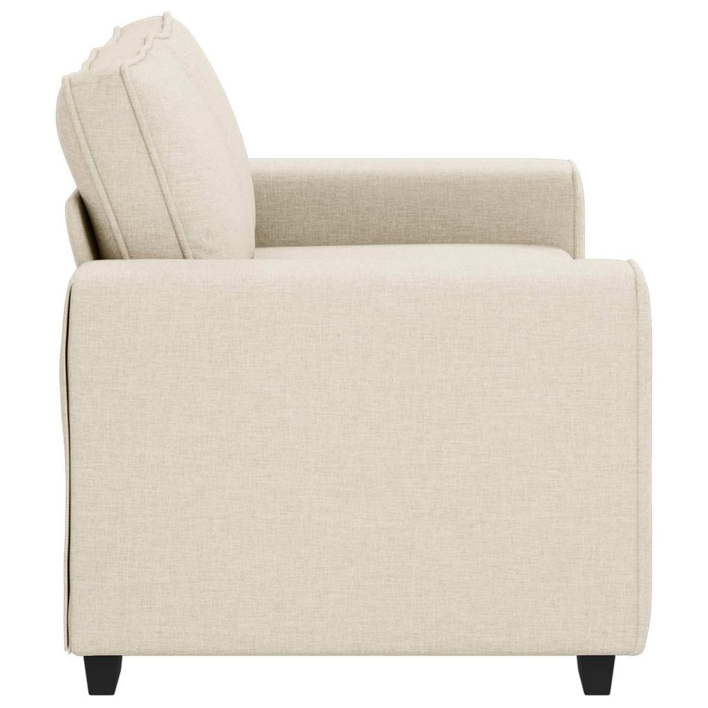 vidaXL | Sofa | mit Kissen mit Kissen Beige 160 x 77 x 82 cm Leinen