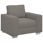 vidaXL Sessel Hellgrau 100x77x82 cm Cordstoff