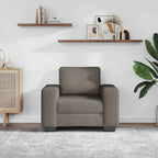 vidaXL Sessel Hellgrau 100x77x82 cm Cordstoff