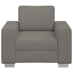 vidaXL Sessel Hellgrau 100x77x82 cm Cordstoff