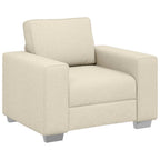 vidaXL Sofa-Sessel Beige 100 cm Leinenmischgewebe
