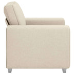 vidaXL Sofa-Sessel Beige 100 cm Leinenmischgewebe