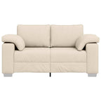 vidaXL 2-Sitzer Sofa Beige 160 cm Leinenmischgewebe
