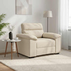 vidaXL Sessel 100x81x84 cm Leinen