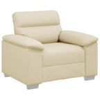 vidaXL Sessel Creme 100x81x84 cm Kunstleder