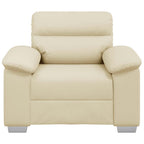 vidaXL Sessel Creme 100x81x84 cm Kunstleder
