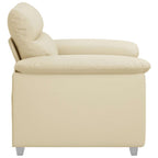 vidaXL Sessel Creme 100x81x84 cm Kunstleder