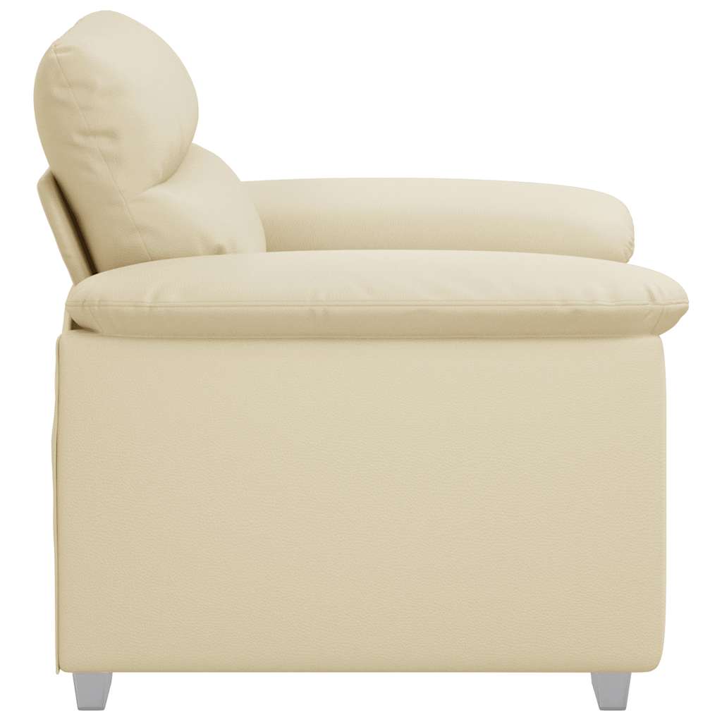 vidaXL Sessel Creme 100x81x84 cm Kunstleder