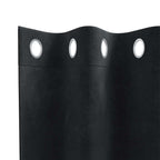 vidaXL Verdunkelungsvorhänge 2 pcs Schwarz 140 x 140 cm Samt