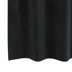 vidaXL Verdunkelungsvorhänge 2 pcs Schwarz 140 x 140 cm Samt