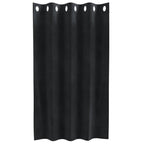 vidaXL Verdunkelungsvorhänge 2 pcs Schwarz 140 x 140 cm Samt