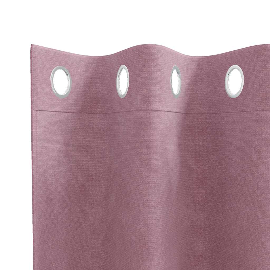 vidaXL Verdunkelungsvorhänge 2 pcs Dunkelrosa 140 x 140 cm Samt