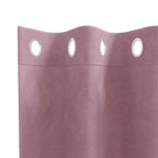 vidaXL Verdunkelungsvorhänge 2 pcs Dunkelrosa 140 x 140 cm Samt