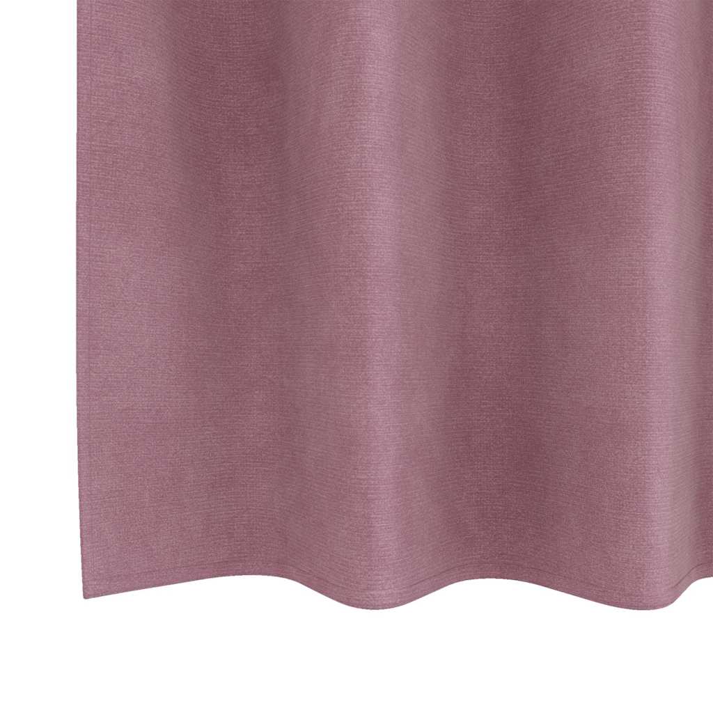 vidaXL Verdunkelungsvorhänge 2 pcs Dunkelrosa 140 x 140 cm Samt