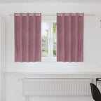 vidaXL Verdunkelungsvorhänge 2 pcs Dunkelrosa 140 x 140 cm Samt