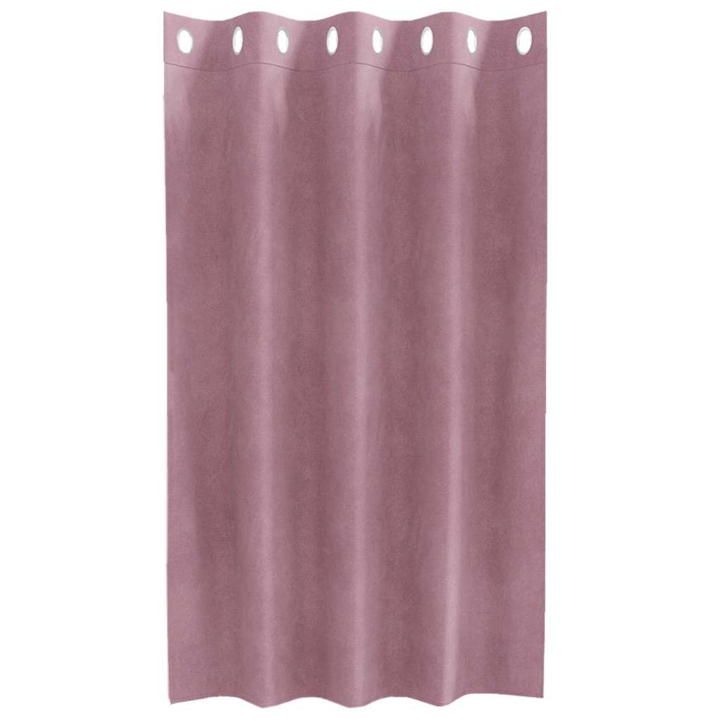 vidaXL Verdunkelungsvorhänge 2 pcs Dunkelrosa 140 x 140 cm Samt
