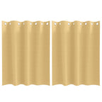 vidaXL Verdunkelungs-Vorhänge mit Ringen 2 pcs Beige 140 x 140 cm