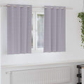 vidaXL Verdunkelungs-Vorhänge mit Ringen 2 pcs Metallic Grau