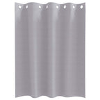 vidaXL Verdunkelungs-Vorhänge mit Ringen 2 pcs Metallic Grau