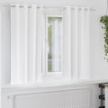 vidaXL Verdunkelungs-Vorhänge mit Ringen 2 pcs Reinweiß 175 x 140 cm
