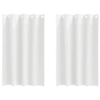 vidaXL Verdunkelungs-Vorhänge mit Ringen 2 pcs Reinweiß 175 x 140 cm