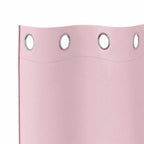 vidaXL Verdunkelungs-Vorhänge mit Ringen 2 pcs Babyrosa 140 x 140 cm