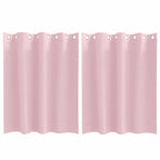 vidaXL Verdunkelungs-Vorhänge mit Ringen 2 pcs Babyrosa 140 x 140 cm
