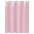 vidaXL Verdunkelungs-Vorhänge mit Ringen 2 pcs Babyrosa 140 x 140 cm