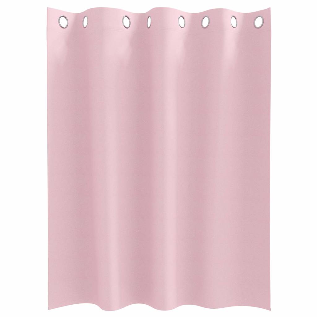 vidaXL Verdunkelungs-Vorhänge mit Ringen 2 pcs Babyrosa 140 x 140 cm