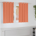 vidaXL Verdunkelungs-Vorhänge mit Ringen 2 pcs Terrakotta 140 x 140 cm