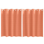 vidaXL Verdunkelungs-Vorhänge mit Ringen 2 pcs Terrakotta 140 x 140 cm