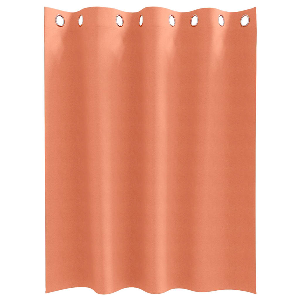 vidaXL Verdunkelungs-Vorhänge mit Ringen 2 pcs Terrakotta 140 x 140 cm