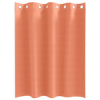 vidaXL Verdunkelungs-Vorhänge mit Ringen 2 pcs Terrakotta 140 x 140 cm