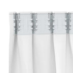vidaXL Verdunkelungs-Vorhänge mit Ringen 2 pcs Hellweiß 140 x 140 cm