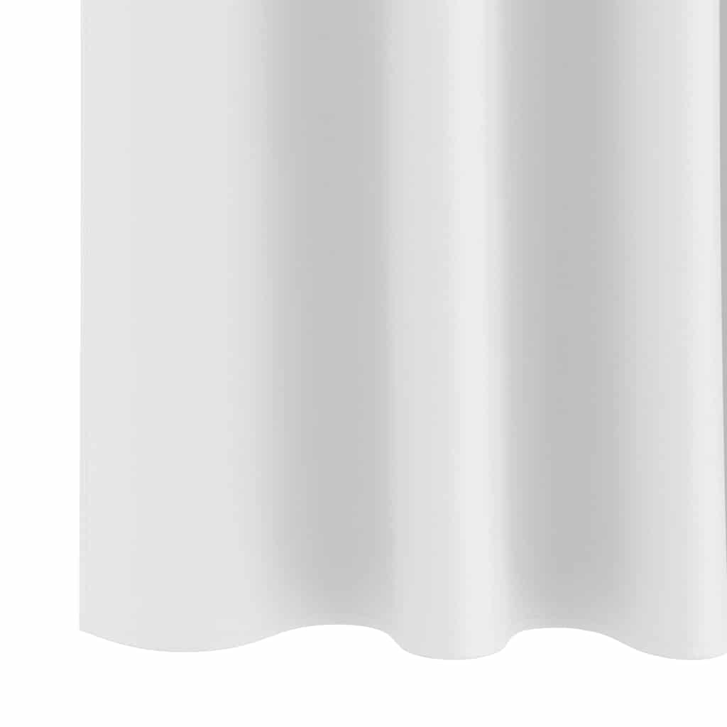 vidaXL Verdunkelungs-Vorhänge mit Ringen 2 pcs Hellweiß 140 x 140 cm