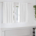 vidaXL Verdunkelungs-Vorhänge mit Ringen 2 pcs Hellweiß 140 x 140 cm