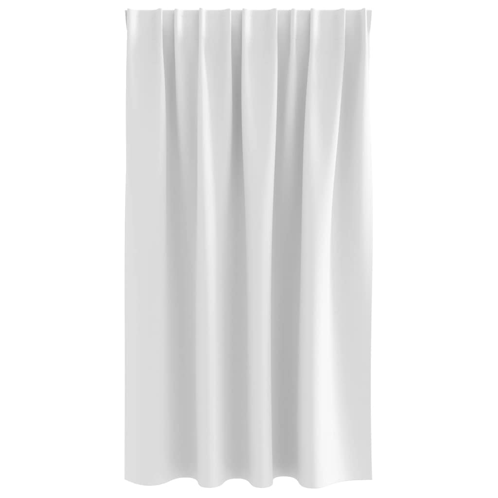 vidaXL Verdunkelungs-Vorhänge mit Ringen 2 pcs Hellweiß 140 x 140 cm