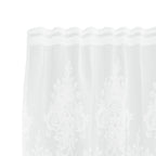 vidaXL Spitzenvorhang mit Vorhängen Weiß 150 x 160 cm Polyester