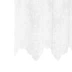 vidaXL Spitzenvorhang mit Vorhängen Weiß 150 x 160 cm Polyester