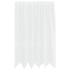 vidaXL Spitzenvorhang mit Vorhängen Weiß 150 x 160 cm Polyester