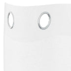 vidaXL Voile-Vorhang mit Vorhängen 2 pcs Weiß 140 x 140 cm Polyester