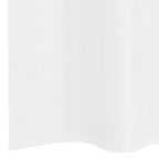 vidaXL Voile-Vorhang mit Vorhängen 2 pcs Weiß 140 x 140 cm Polyester