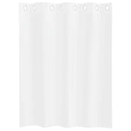 vidaXL Voile-Vorhang mit Vorhängen 2 pcs Weiß 140 x 140 cm Polyester