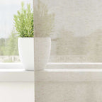 vidaXL Voile-Vorhang mit Vorhängen 2 pcs Sand 140 x 140 cm Polyester